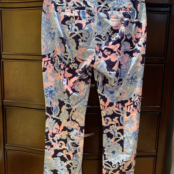 Lilly Pulitzer Kelly High Rise Crop Flare Sz 8 - Picture 2 of 7